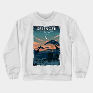 Serengeti Africa National Park Poster Crewneck Sweatshirt